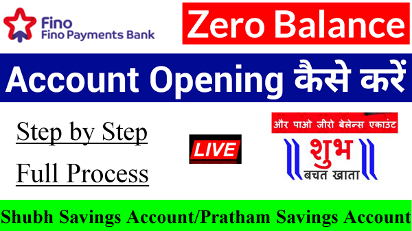 fino payment bank account opening