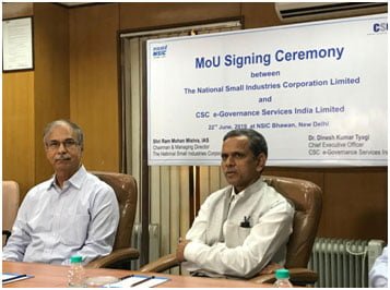 MoU SIGNED BETWEEN CSC SPV AND NSIC