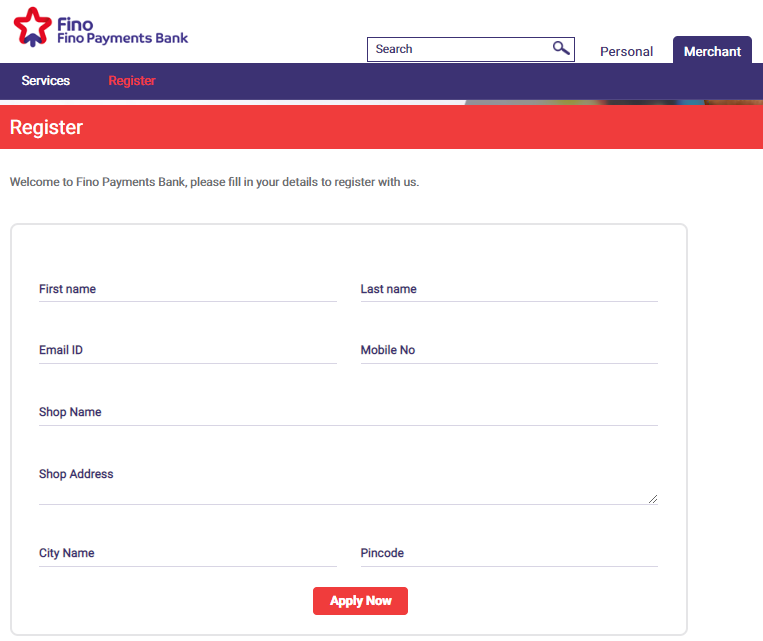fino payment bank csp apply