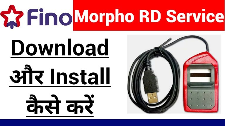 Fino Payment Bank Morpho RD Service Driver Download and install