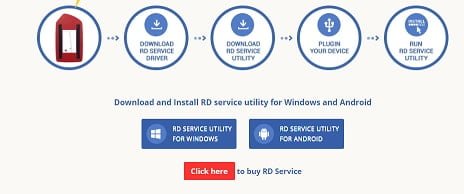 Morpho RD service device serial number