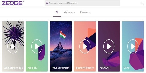 zedge.net ringtone download website
