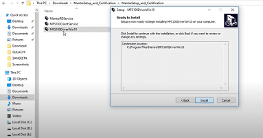 Fino Bank Mantra driver installation