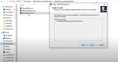 Fino Bank Mantra driver installation