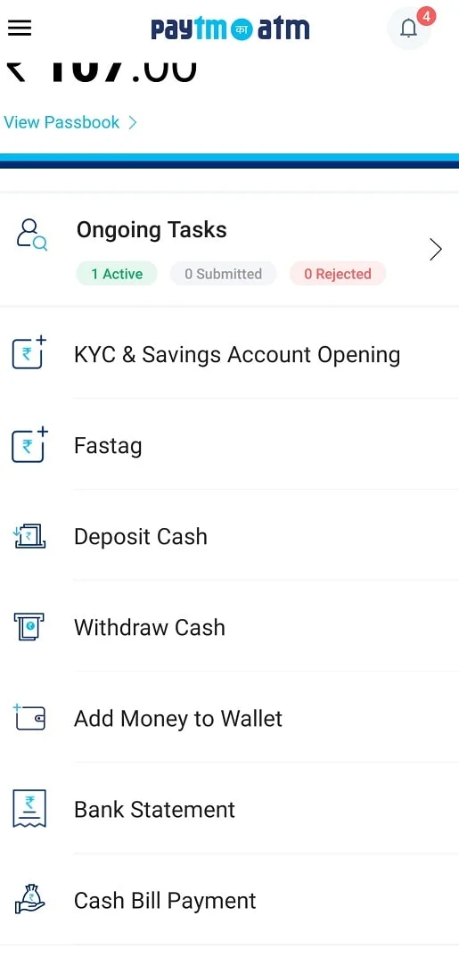 services of the Paytm ka ATM app
