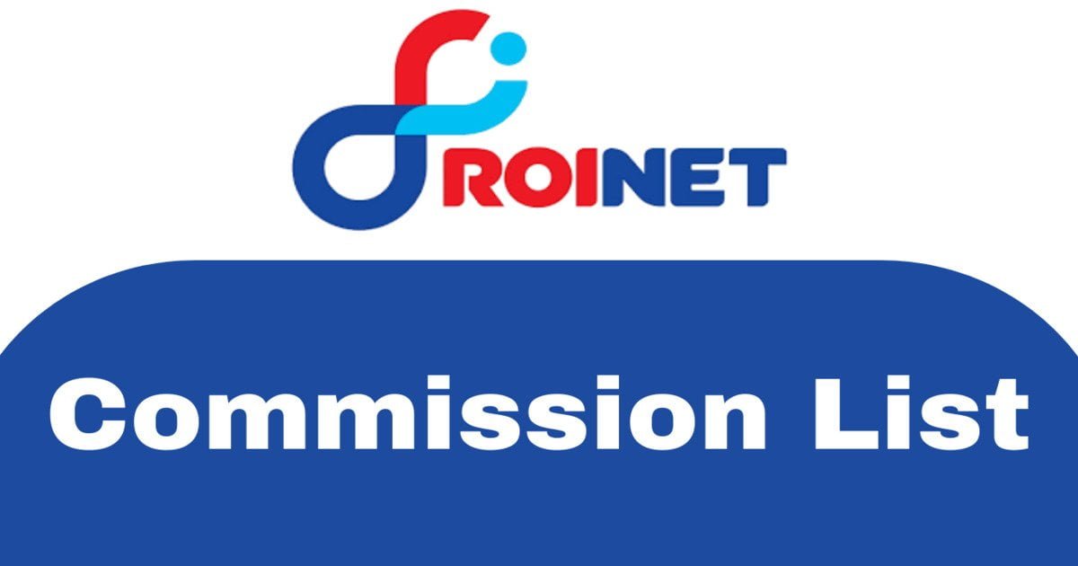 roinet commission list