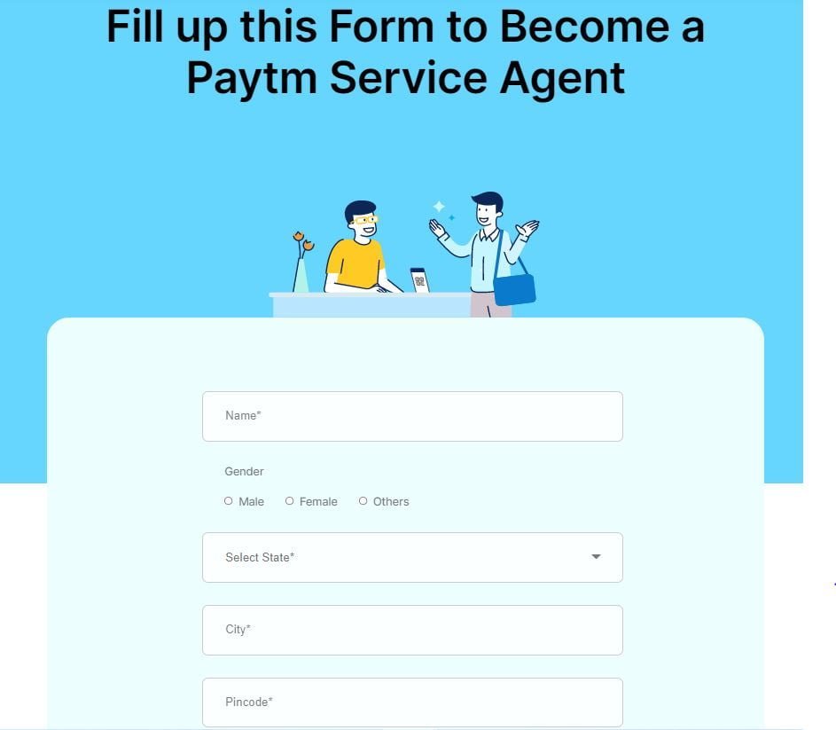 Paytm Service Agent form