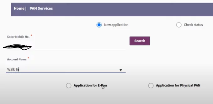 fino bank pan card apply